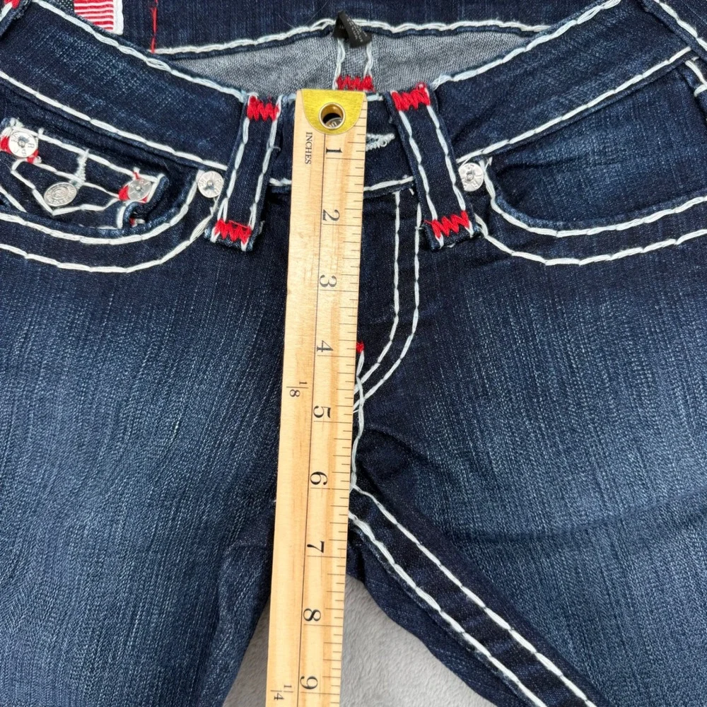 Vintage True Religion Julie Skinny Jeans Womens 25 Made USA Super T Y2K Low Rise